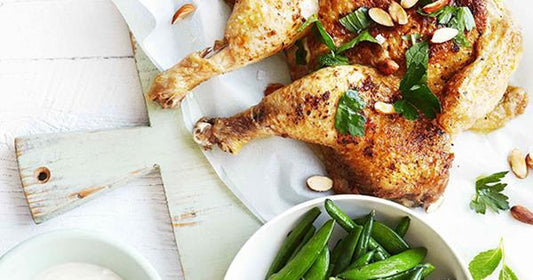 Tahini Roasted Chicken with Vegetables