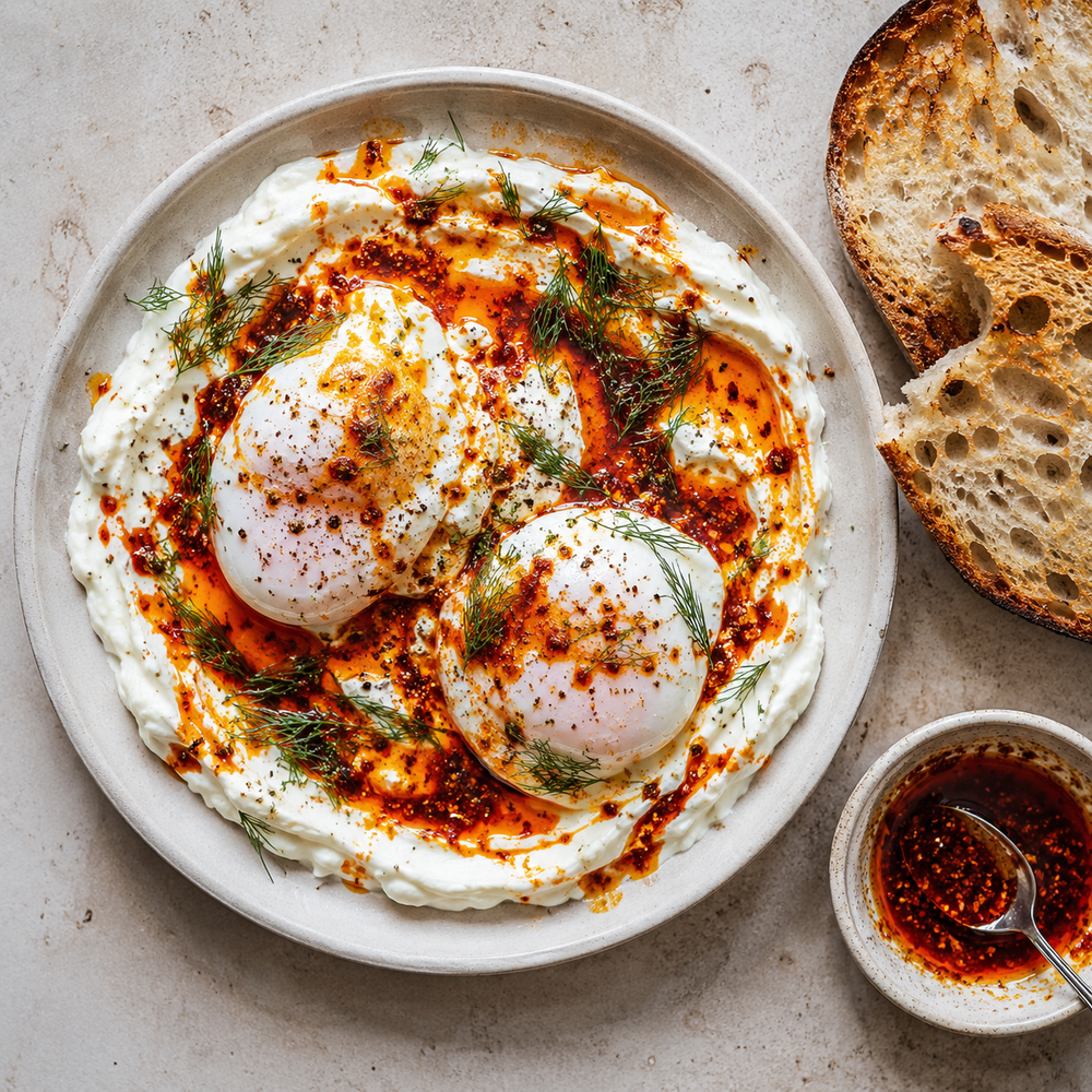 Turkish Eggs with Labneh