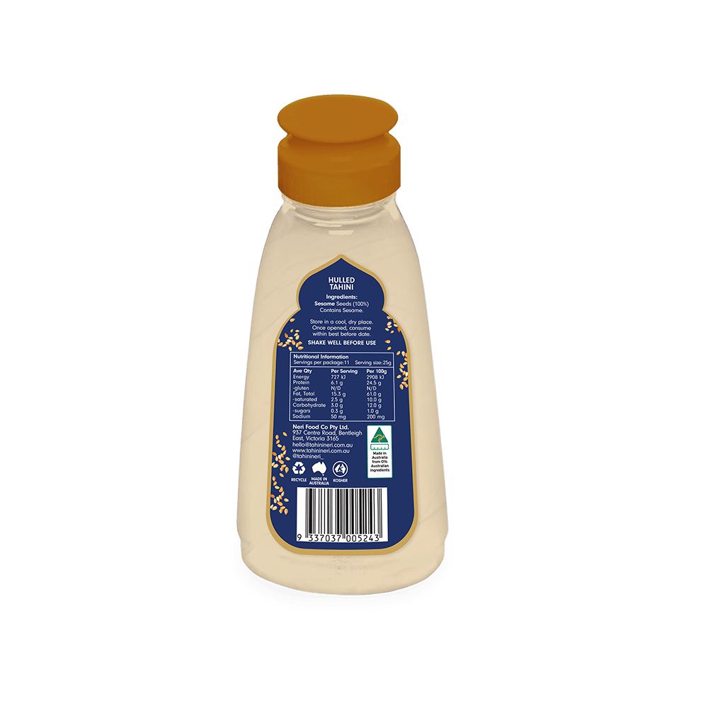 Hulled Tahini Bottle - Tahini Neri